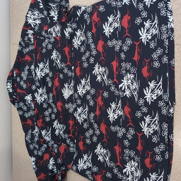 Columbia PFG shirt button up, fishing tropical, short sleeves, men's XXL - Picture 8 of 10